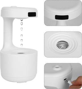 WunderVoX Anti Gravity Water Drop with LED Clock Display Portable Room Air Purifier