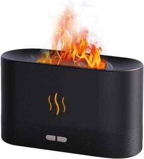 rathore Ultrasonic Cool Mist Humidifier with Flame Light, Auto Shut-Off Protection Portable Room Air P...