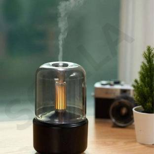 Scilla 2 in 1 Table Lamp and Air Humidifier - Aromatherapy, Candlelight Portable Room Air Purifier