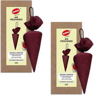 RunBugz Camphor Cone- Lavender Fragrance, Air Freshener & Mosquito Repellent, Pack of 2, Fridge Air Pu...