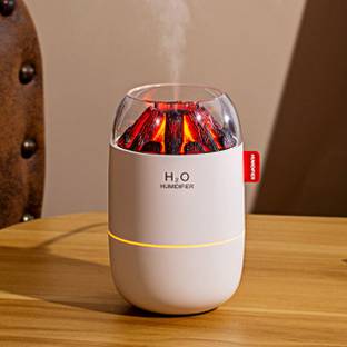 vastraveda "Volcano Flame Humidifier with LED Light – 3D Lava Mist Diffuser, Portable Room Air Purifie...