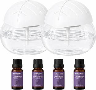 KROZENT 2 Pc 3in1 Air Revitalizer Aroma Diffuser Humidifier for Home-Free Lavender Oil Portable Room A...