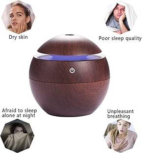 GVJ TRADERS wooden Cool Mist Humidifiers Essential Oil Diffuser Aroma Air Humidifier Portable Room Air...