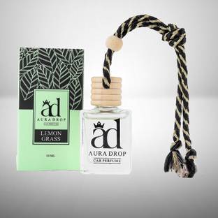 AD Aura Drop LEMON GRASS Car Freshener Diffuser Car PARFUME Hanging/Car Perfumes (10 Ml) Portable Car Air Purifier