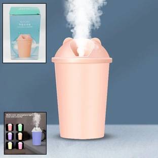 Oblivion Cute Bear Shape USB Humidifiers Cup (1 Pc / Multicolor Light) Room Air Purifier