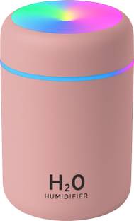 tikki tots Room Cool Mist Mini Humidifier – USB Powered for Bedroom, Office & Car (Multicolour) Humidi...