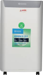 Amfah Aquaria S1 20P - Dehumidifier | 20L/Day, Triple Filtration with HEPA Filter Portable Room Air Pu...
