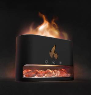 Mobile Addaa Flame Diffuser, Aromatherapy Essential Oil Diffuser, Himalayan Salt Lamp Portable Room Ai...