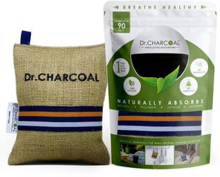 Dr. CHARCOAL Car Air Purifier Bag to remove Bad Smell & Moisture(Modish Kahki, 200g) Portable Car Air Purifier