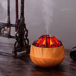 sufi Charcoal Fire Cool Mist Air Humidifier Ultrasonic Aromatherapy Moisture Diffuser Portable Room Ai...
