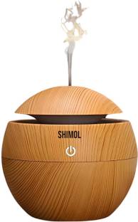 Shimol Wood Cool Mist Ultrasonic Humidifier, Portable Room Air Purifier