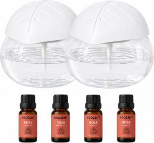 KROZENT 2 Pcs 3-in-1 Air Revitalizer Aroma Diffuser Humidifier for Home(Free Rose Oil) Portable Room A...