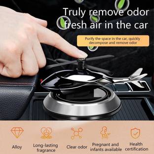 SN FEDERATION Helicopter diamond with Solar Car Air Freshener Car Air Purifier