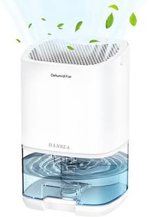 HANNEA Dehumidifier with 350ML Capacity for Room Moisture Removal for Spaces 50 to 280 Portable Room A...