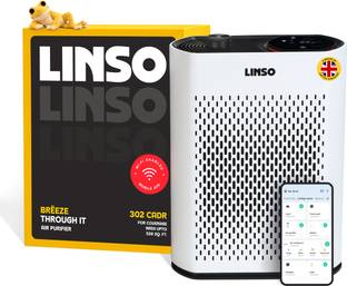 LINSO UVC, 302 m/h CADR, 526 Sq Ft, Wi-Fi App, PM2.5 Sensor, Auto Mode, 24H Timer Portable Room Air Pu...