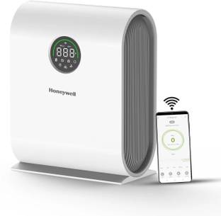 Honeywell Air Touch V5 4 stage filtration, Covers 589 sq.ft,H13 HEPA Filter, WiFi App&Voice Control, Filter Life Upto 9000 Hrs, Removes 99.99%PM2.5, AQI LED Display Portable Room Air Purifier