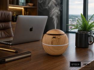 SteerGear Aroma Air Diffuser Wood AD -02 Room Air Purifier