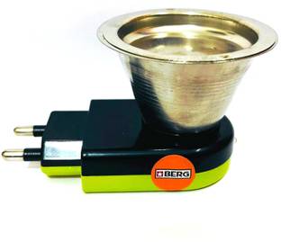 BERG Electric Stainless Steel Kapoor Dani, Premium Camphor Diffuser for Home/Office Portable Room Air ...