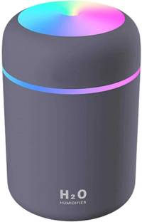 Onetree H2O 300ml Portable USB Cool Mist Humidifier with 7-Color LED Night Light Portable Room Air Pur...