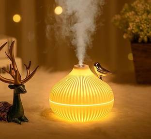 sanbhav Onion Shape Cool Mist Humidifier with LED Light & Decorative Bird for Home Portable Room Air P...