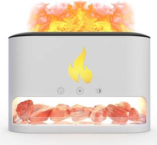 STOREVISE Plastic Flame Diffuser Essential Oil Fire Diffuser With Waterless Portable Room Air Purifier