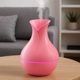 IndusBay Mini USB Vase Cool Mist Spray Portable Humidifier with Colorful Light Portable Room Air Purif...