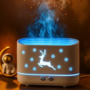 GiftzyDecor Deer Design LED Aroma Diffuser & Humidifier – Decorative Cool Mist Air Purifier Portable R...