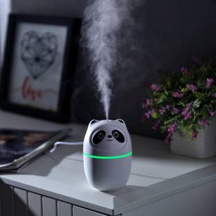 Gorofy Mini Cute Cartoon Panda Air Humidifiers, Portable Personal Desk Humidifier Portable Room Air Pu...