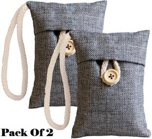 AirSoft 2 -Activated Bamboo Charcoal Air Purifying Bag For Car, Room, Kitchen, Bathroom Portable Car Air Purifier