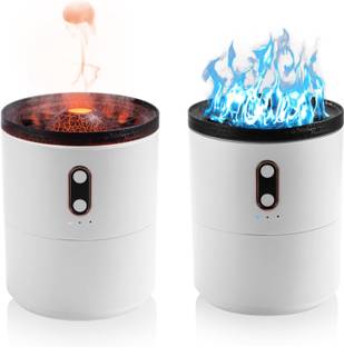 HOPZ 450ML Volcano Flame Air Fog Humidifier Cool Mist Small Humidifiers Portable Room Air Purifier