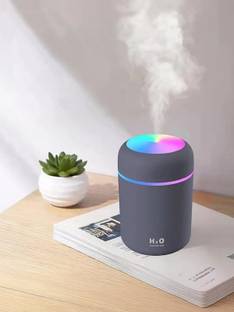Chocozone 300ml USB Operated Cool Mist Humidifier for Car Home Office with Colorful Lights Portable Ro...