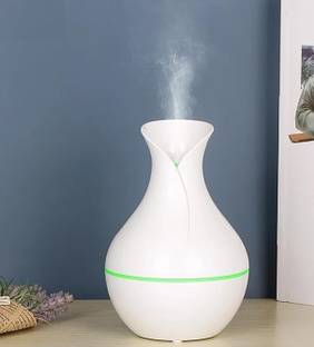 IndusBay Portable USB Vase Cool Mist Spray Portable Humidifier with Colorful Light Portable Room Air P...