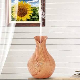 MEBISO Wooden Cool Humidifier & Essential Oil Diffuser with Colorful LED Lights Room Air Purifier