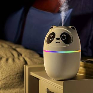 ABC Cool Mist Panda Aroma Humidifier with LED Lights,Oil Diffuser Portable Room Portable Room Air Puri...