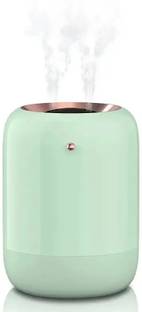 Lemon Tree LED Light Mini 500ml H2O Spray Cool Mist Double Car USB Air Humidifier, 1800mAh Portable Ca...