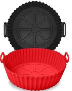 ZORIADA air fryer tray Silicone Baking Tray Airfryer Tray