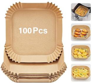 Kaito 100 Pcs Air Fryer Paper Sheets, Disposable Paper Liner for Microwave Airfryer Tray