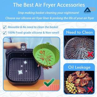 AnjaniputrA Air Fryer Liner - Air Fryer Tray, Food Safe Heating Baking Tray Airfryer Tray