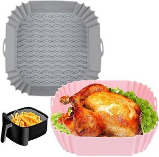 ZORZOP Square Silicone Basket Baking Tray- Multicolor Airfryer Tray