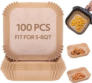 Seseno 100 Pcs Bread Loaf Paper Tray for Air Fryer – BPA-Free Liner Airfryer Tray