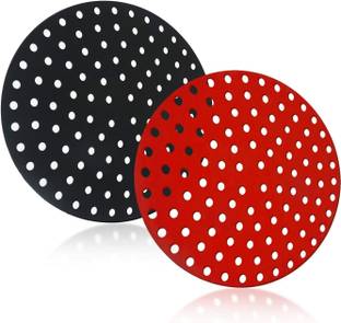 GOPINATH AUTOLINK 2 pcs Silicone Air Fryer Liners mats Pad Accessories Parchment Paper Oven Baking Airfryer Tray