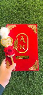 inventoo Red Velvet Nikah Nama with Pen Album (Photo Size Supported: A4) Album