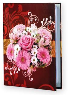 SEHAZ ARTWORKS Pink Roses Photo Album for Anniversary | Birthday | Travelling | Baby Shower Album
