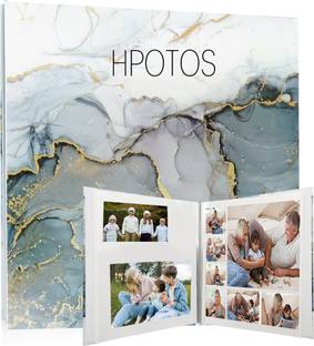 HASTHIP DIY Photo Album Self Adhesive Scrapbook Album with 40 Pages Marble Cover Album