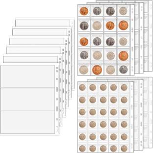 lewano 12 Sheets Coin Collection Pages Paper Money Collection Pages Album