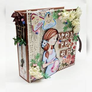 lavy's creations HANDMADE SCRAPBOOK - MOM TO BE SCRAPBOOK- PREGNANCY JOURNAL Album