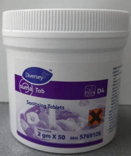 Diversey Suma Tab D4 Sanitizing Tablet 2gm per tablet Ideal for water Purification
