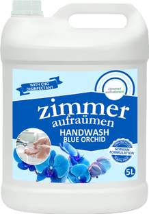 zimmer aufraumen Hand Wash with CHG Disinfectant Liquid Refill Pack (5 Litre) (Japanese Blue Orchid)