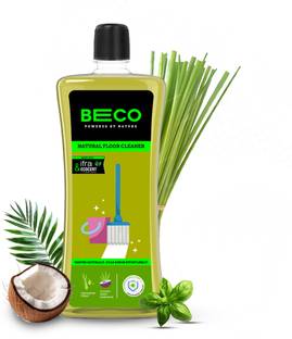 Beco Natural Floor Cleaner Liquid,Coconut based Surfactants Lemongrass& Basil Extract
