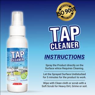 TOOVUS Tap and Shower Cleaner Liquid Spray for Bathroom Fittings & Faucets Citrus Kitchen Cleaner